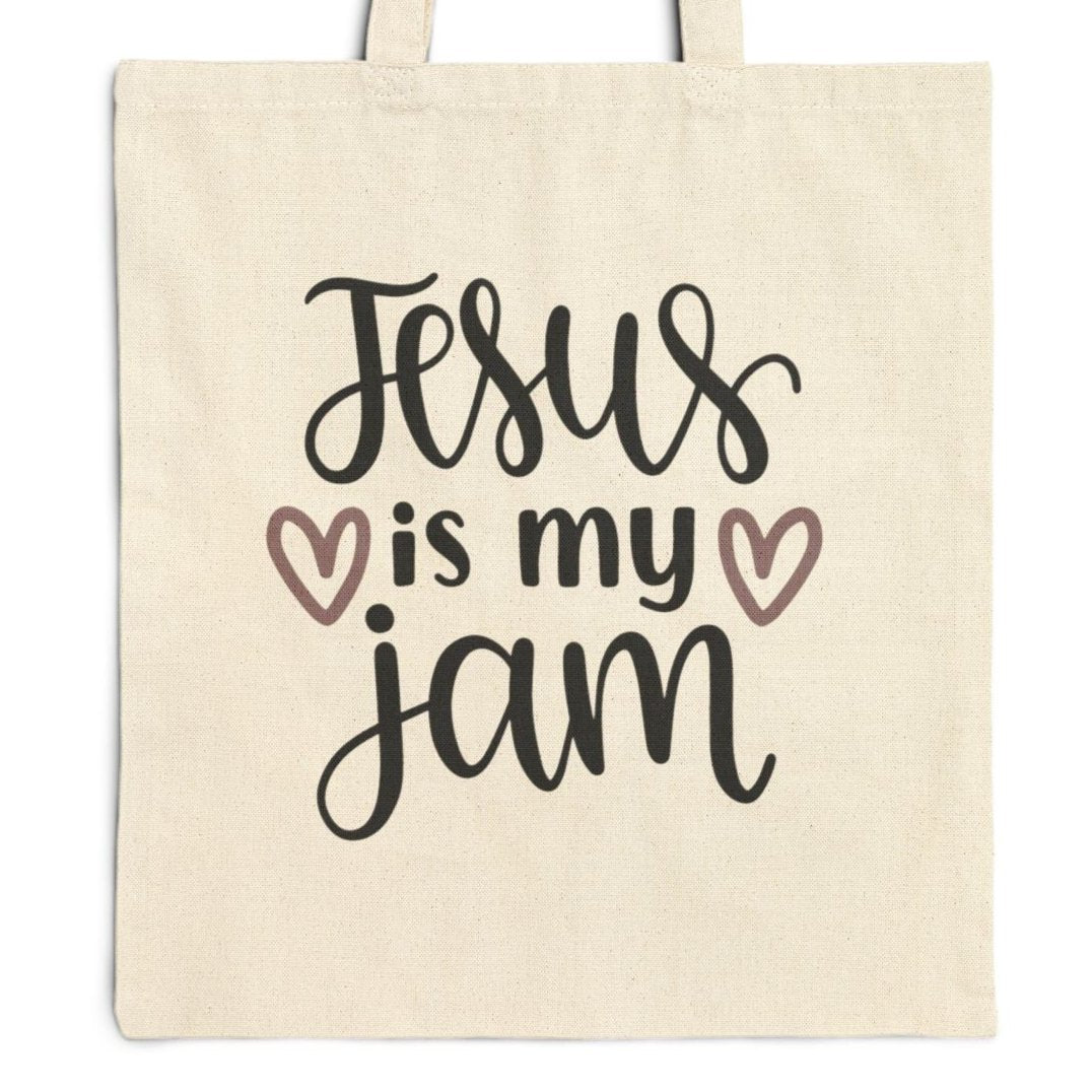 Jesus is my Jam - Cotton Canvas Tote Bag - Bags - Nazareth Treasures