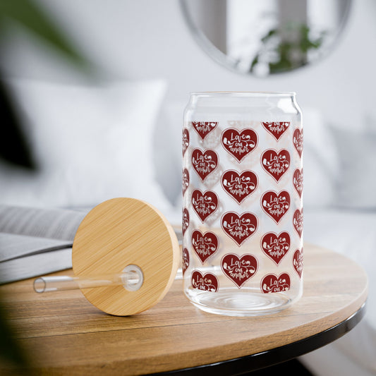 John 13 - 34 Cup Glass, 16oz - Mug - Nazareth Treasures