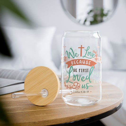 John 4 - 8 - 19 Cup Glass, 16oz - Mug - Nazareth Treasures