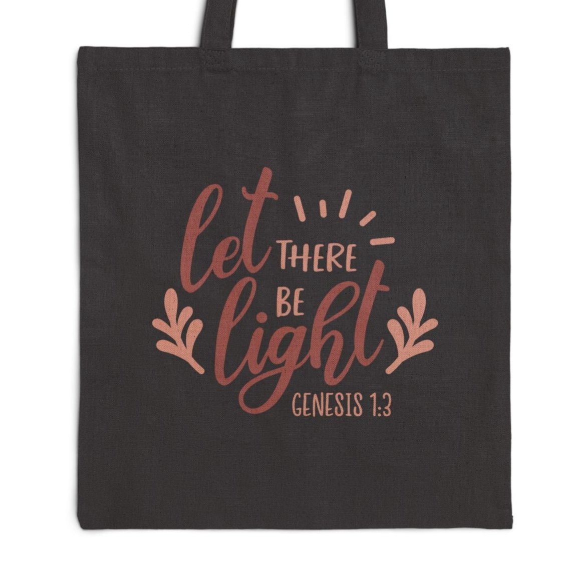 Let there be light - Genesis 1:3 - Cotton Tote Bag - Bags - Nazareth Treasures