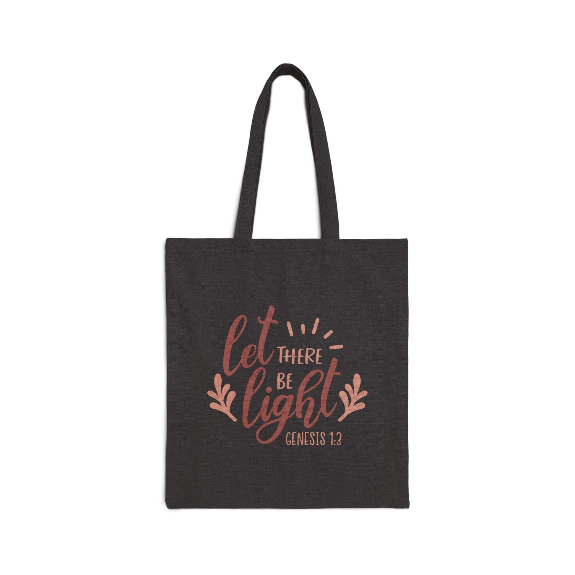 Let there be light - Genesis 1:3 - Cotton Tote Bag - Bags - Nazareth Treasures