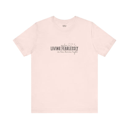 Living Fearlessly in His Divine Light - Psalm 27:1 - Unisex T-Shirt - T-Shirt - Nazareth Treasures