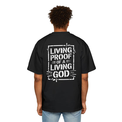 Living Proof of a Living God - Faith - Inspired Black T-Shirt - T-Shirt - Nazareth Treasures