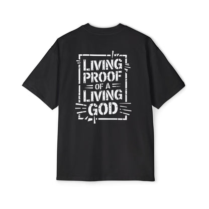 Living Proof of a Living God - Faith - Inspired Black T-Shirt - T-Shirt - Nazareth Treasures