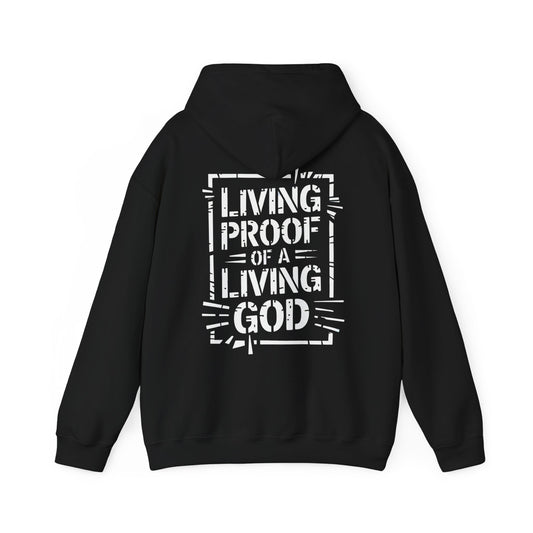 Living Proof Of a Loving God Black Hoodie - Hoodie - Nazareth Treasures
