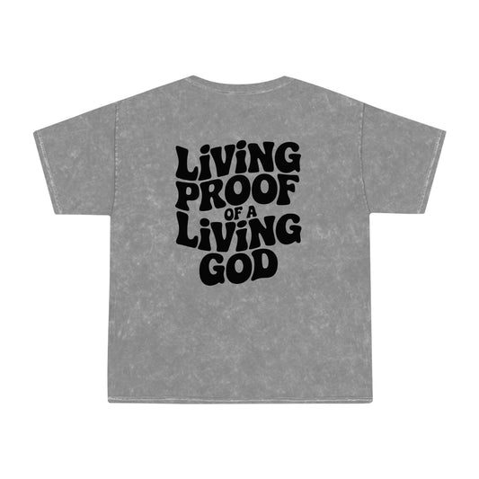 Living proof of a loving God - Mineral T-Shirt - T-Shirt - Nazareth Treasures