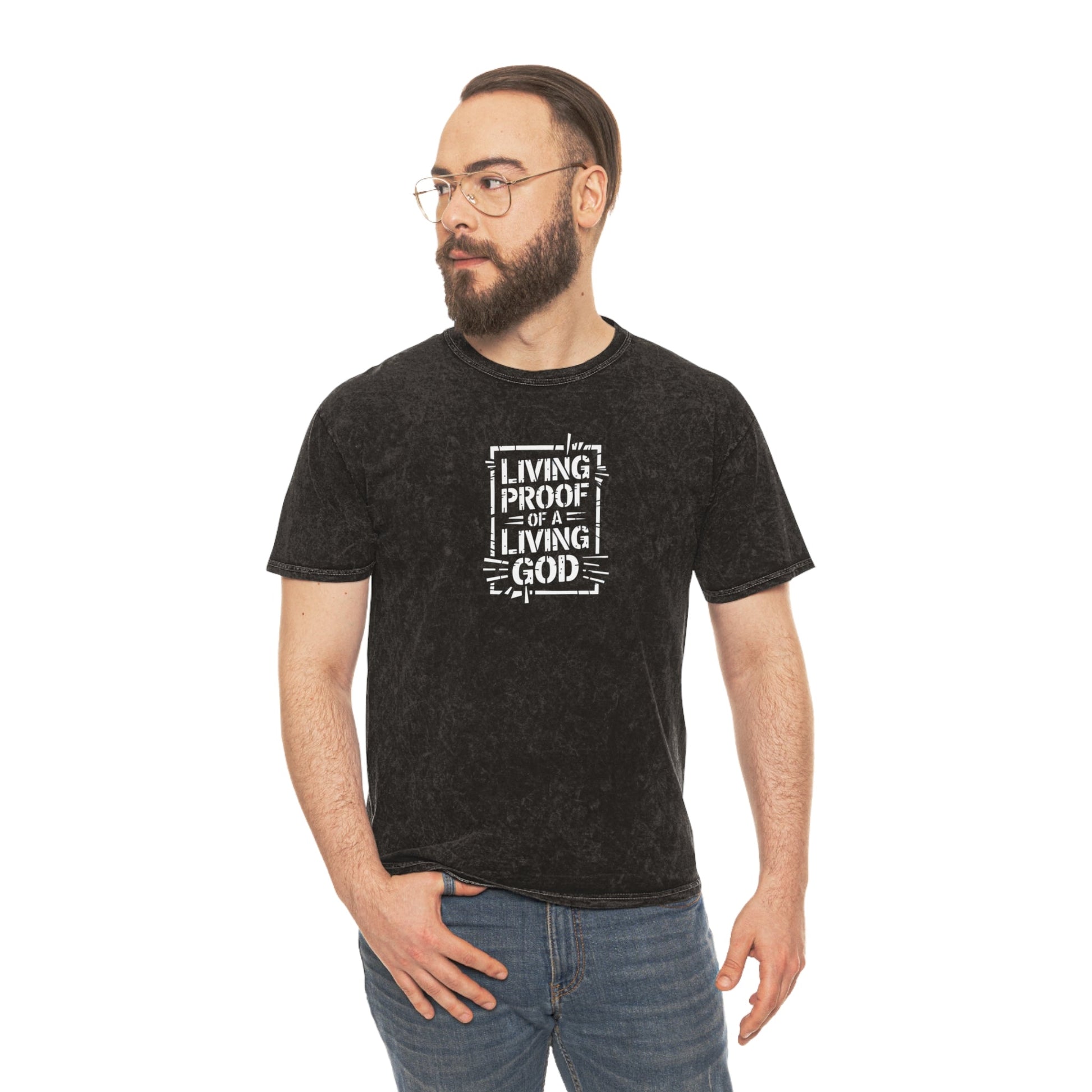 Living proof of a loving God - Mineral T-Shirt - T-Shirt - Nazareth Treasures