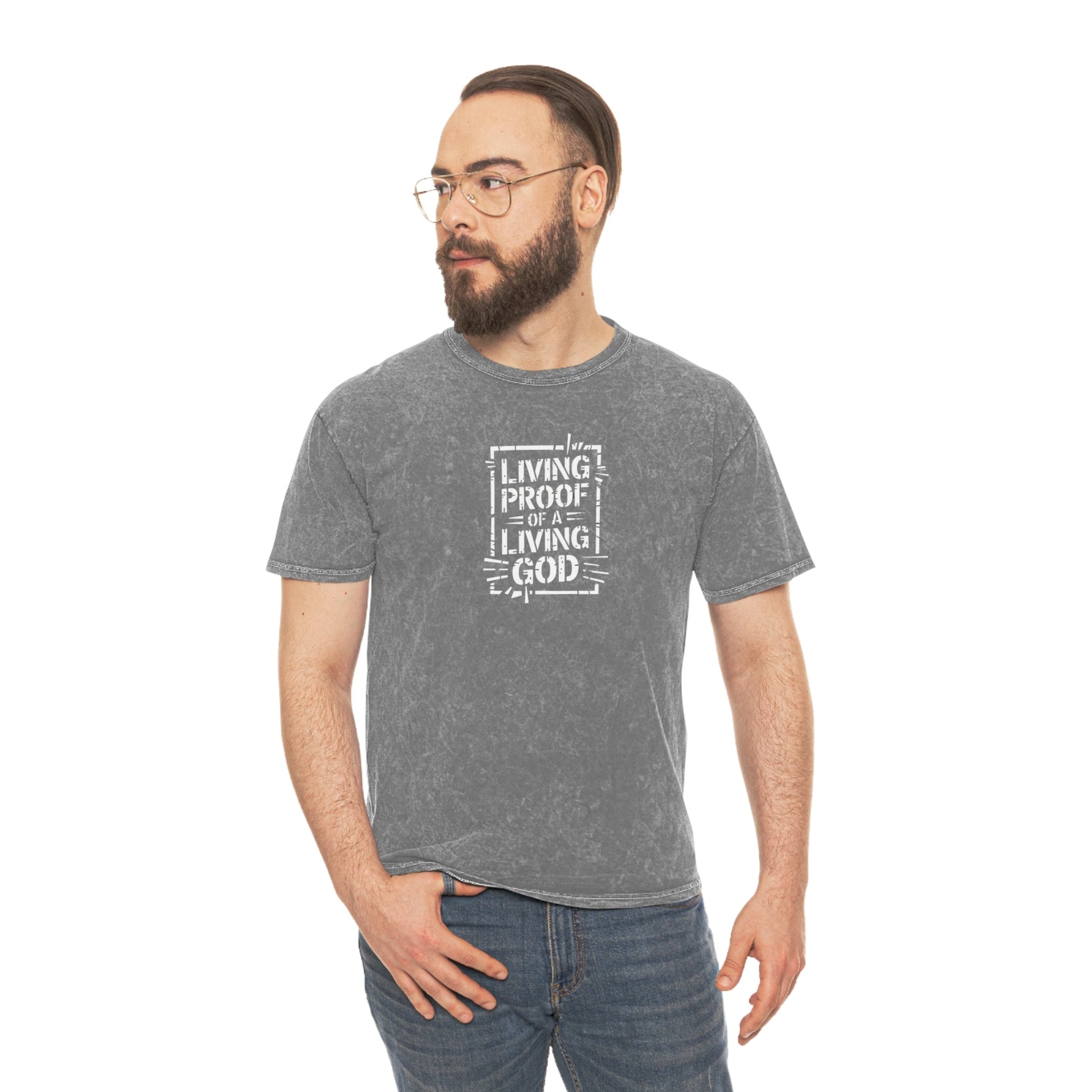 Living proof of a loving God - Mineral T-Shirt - T-Shirt - Nazareth Treasures