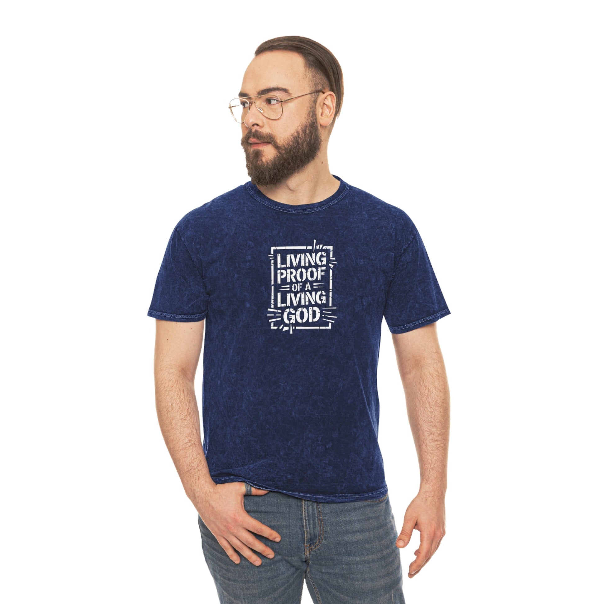 Living proof of a loving God - Mineral T-Shirt - T-Shirt - Nazareth Treasures