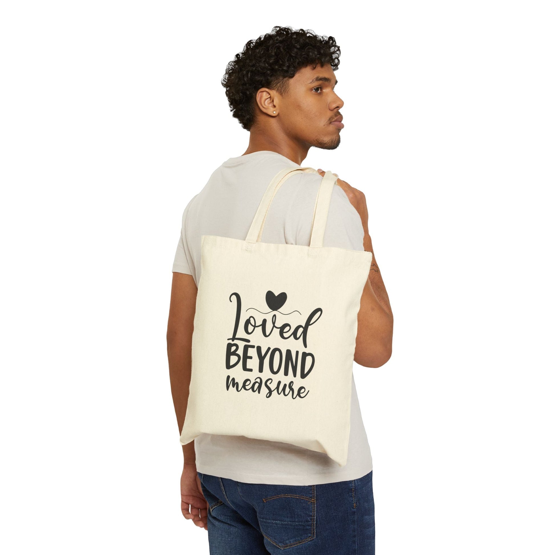Loved Beyond Measure - Cotton Tote Bag - Bags - Nazareth Treasures