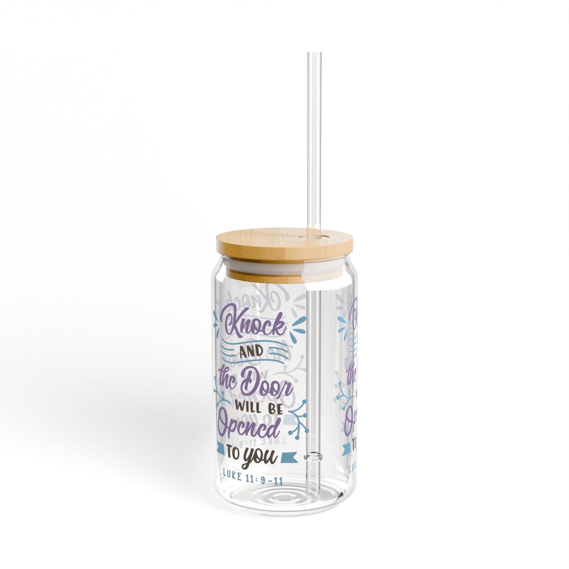 Luke 11 - 9 - 11 Cup Glass, 16oz - Mug - Nazareth Treasures