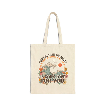 Mightier than the waves Tote Bag - Bags - Nazareth Treasures
