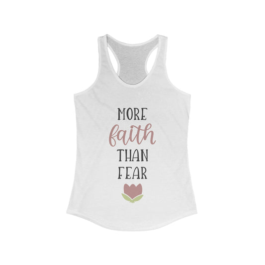 More Faith Than Fear - Women Tank Top - Tank Top - Nazareth Treasures