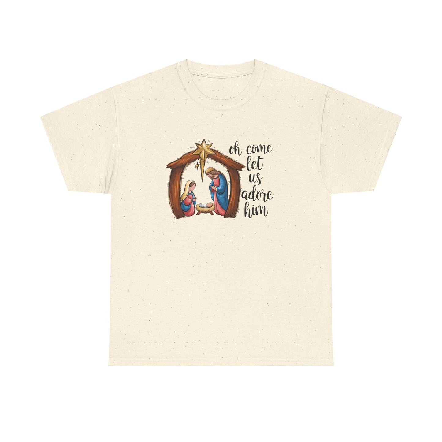Oh Come Let Us Adore Him T-shirt - T-Shirt - Nazareth Treasures