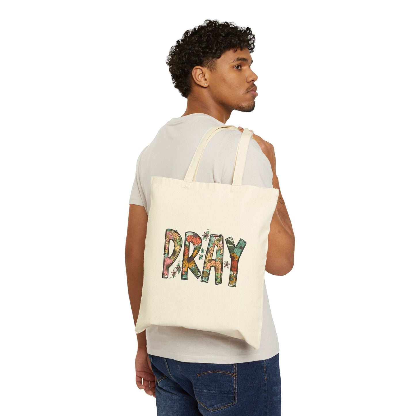 Pray Cotton Tote Bag - Bags - Nazareth Treasures