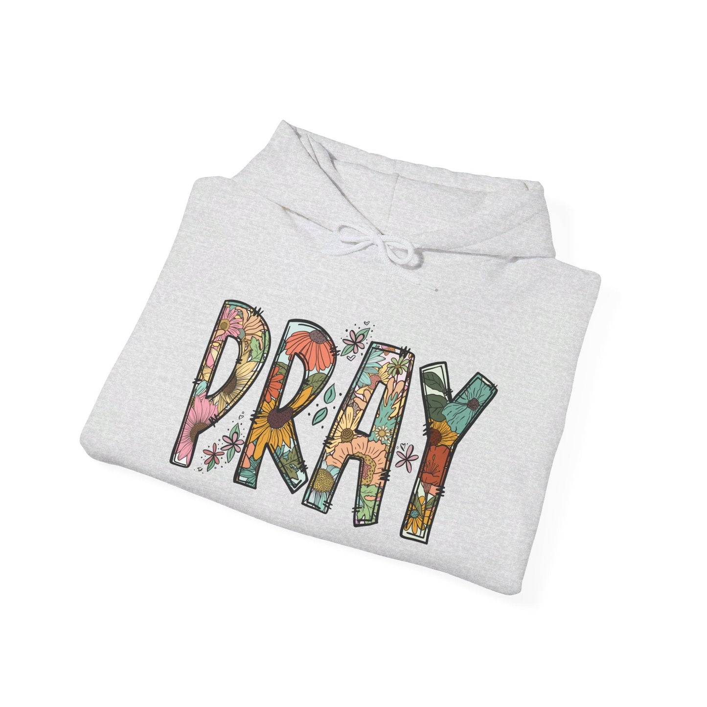 Pray Flowers Boho Hoodie - Hoodie - Nazareth Treasures