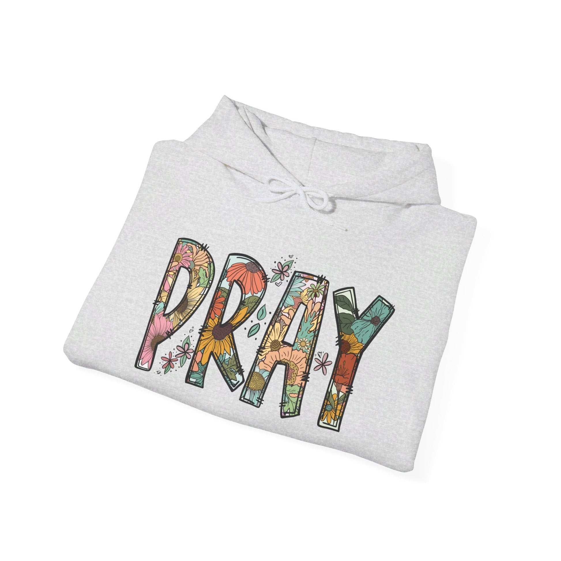 Pray Flowers Boho Hoodie - Hoodie - Nazareth Treasures