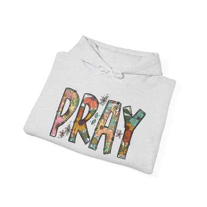 Pray Flowers Boho Hoodie - Hoodie - Nazareth Treasures