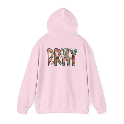 Pray Flowers Boho Hoodie - Hoodie - Nazareth Treasures
