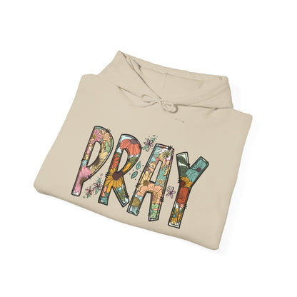 Pray Flowers Boho Hoodie - Hoodie - Nazareth Treasures