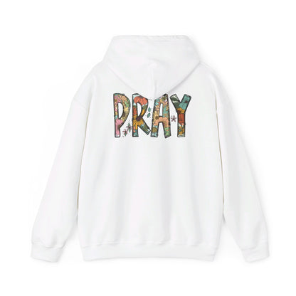 Pray Flowers Boho Hoodie - Hoodie - Nazareth Treasures