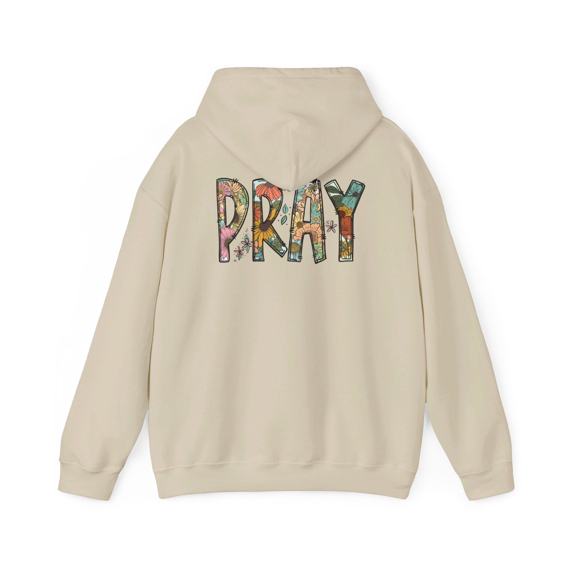 Pray Flowers Boho Hoodie - Hoodie - Nazareth Treasures
