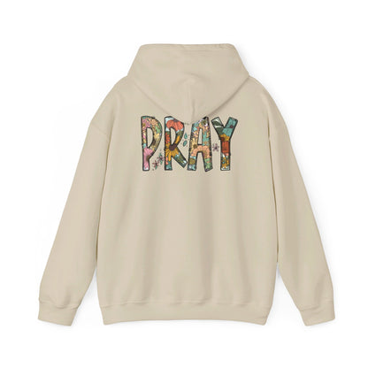 Pray Flowers Boho Hoodie - Hoodie - Nazareth Treasures