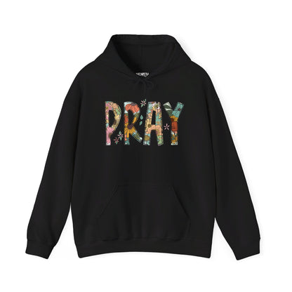 Pray Flowers Boho Hoodie - Hoodie - Nazareth Treasures