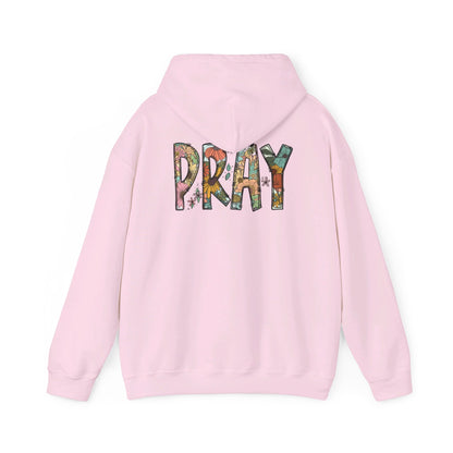 Pray Flowers Boho Hoodie - Hoodie - Nazareth Treasures