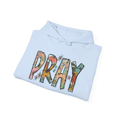 Pray Flowers Boho Hoodie - Hoodie - Nazareth Treasures