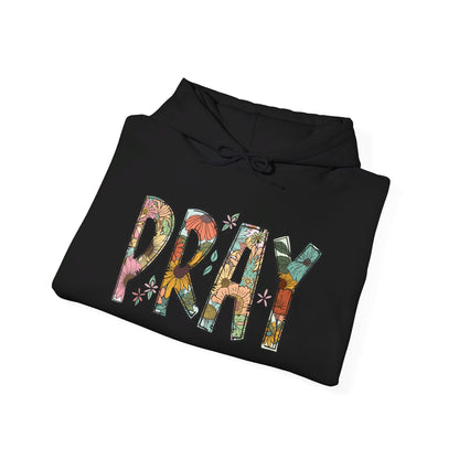 Pray Flowers Boho Hoodie - Hoodie - Nazareth Treasures