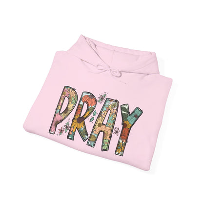 Pray Flowers Boho Hoodie - Hoodie - Nazareth Treasures