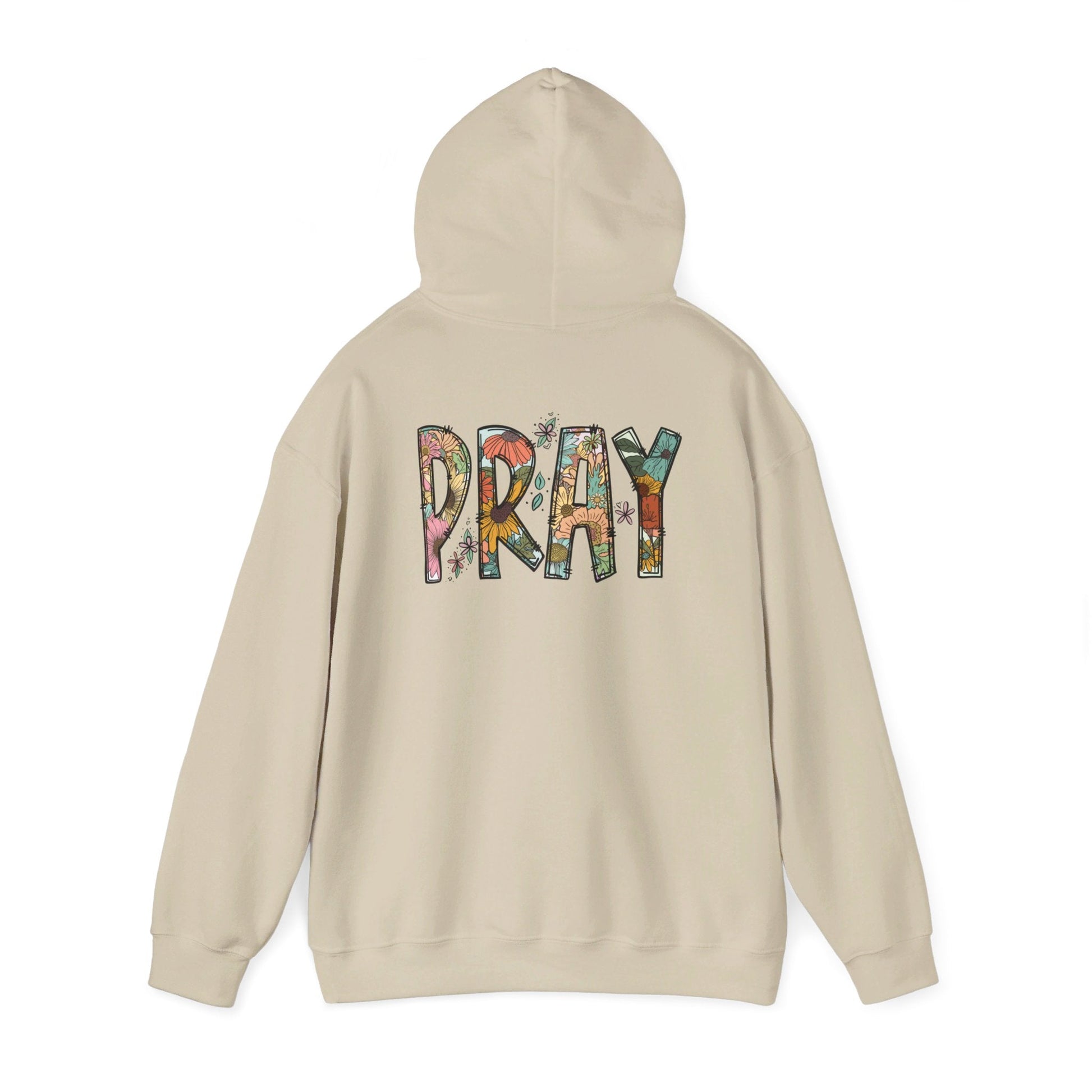 Pray Flowers Boho Hoodie - Hoodie - Nazareth Treasures