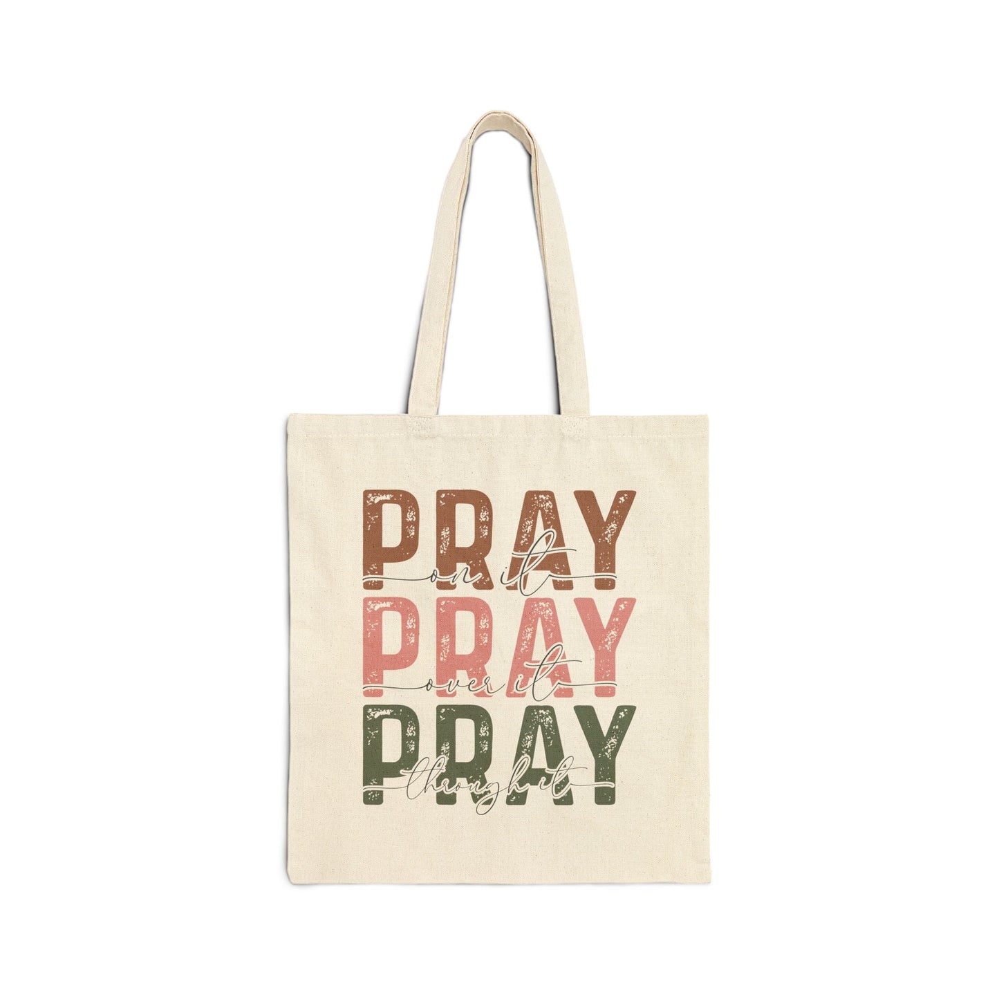 Pray On It Cotton Tote Bag - Bags - Nazareth Treasures