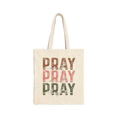 Pray On It Cotton Tote Bag - Bags - Nazareth Treasures