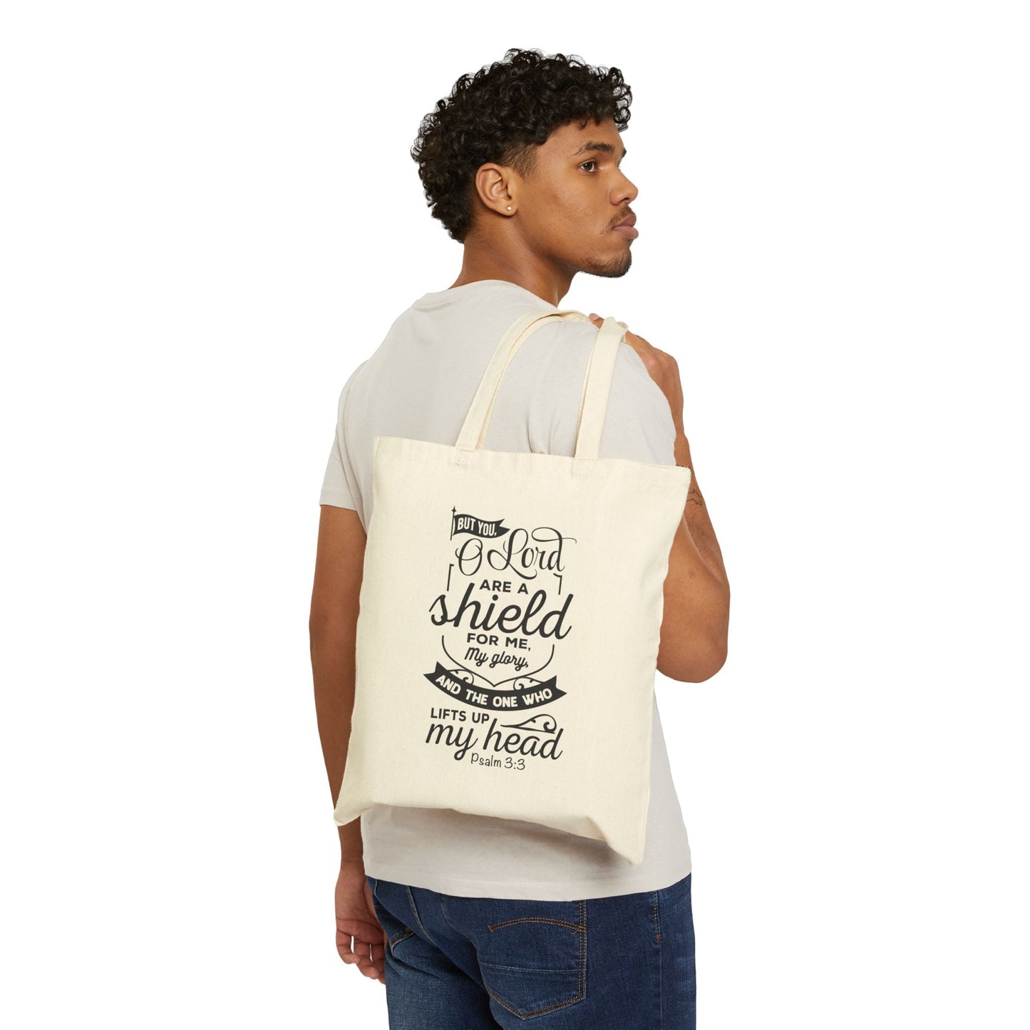 Psalm 3:3 - Cotton Tote Bag - Bags - Nazareth Treasures