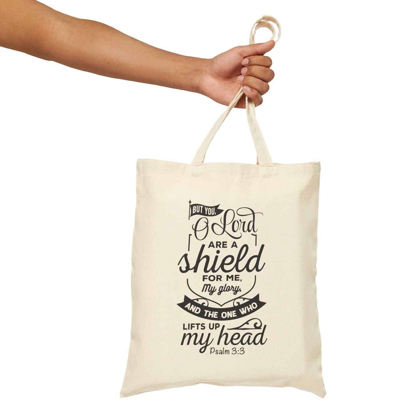 Psalm 3:3 - Cotton Tote Bag - Bags - Nazareth Treasures