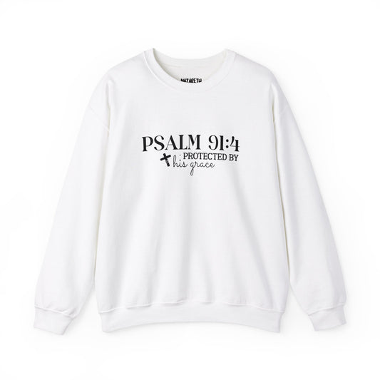 Psalm 91:4 - Crewneck Sweatshirt - Sweatshirt - Nazareth Treasures