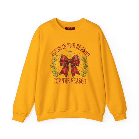 Red Big Bow Christmas Sweatshirt - Sweatshirt - Nazareth Treasures