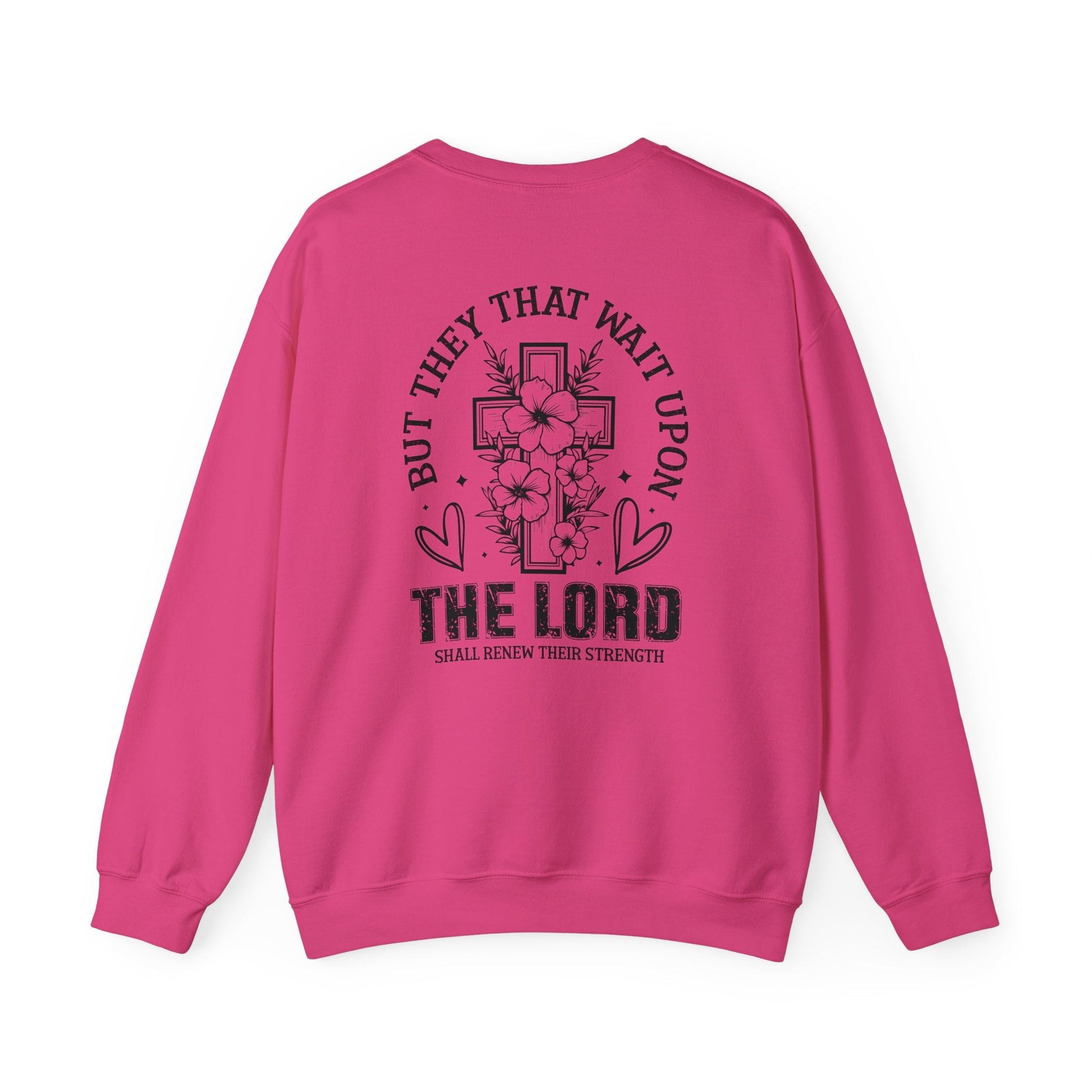 Soaring on Wings Like Eagles Crewneck Sweatshirt - Sweatshirt - Ash - Nazareth Treasures
