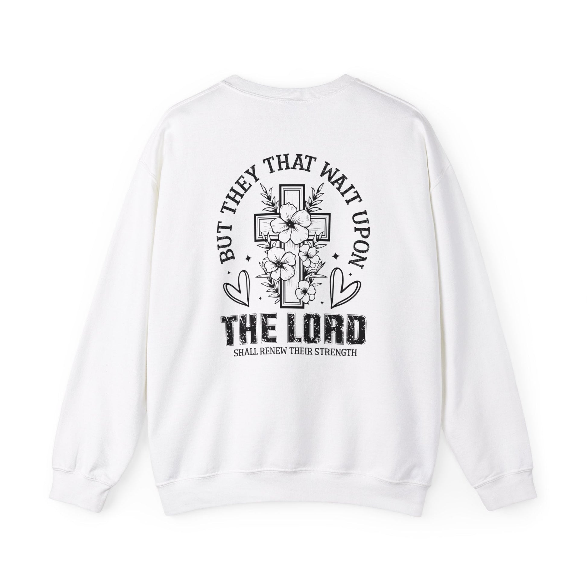 Soaring on Wings Like Eagles Crewneck Sweatshirt - Sweatshirt - Ash - Nazareth Treasures