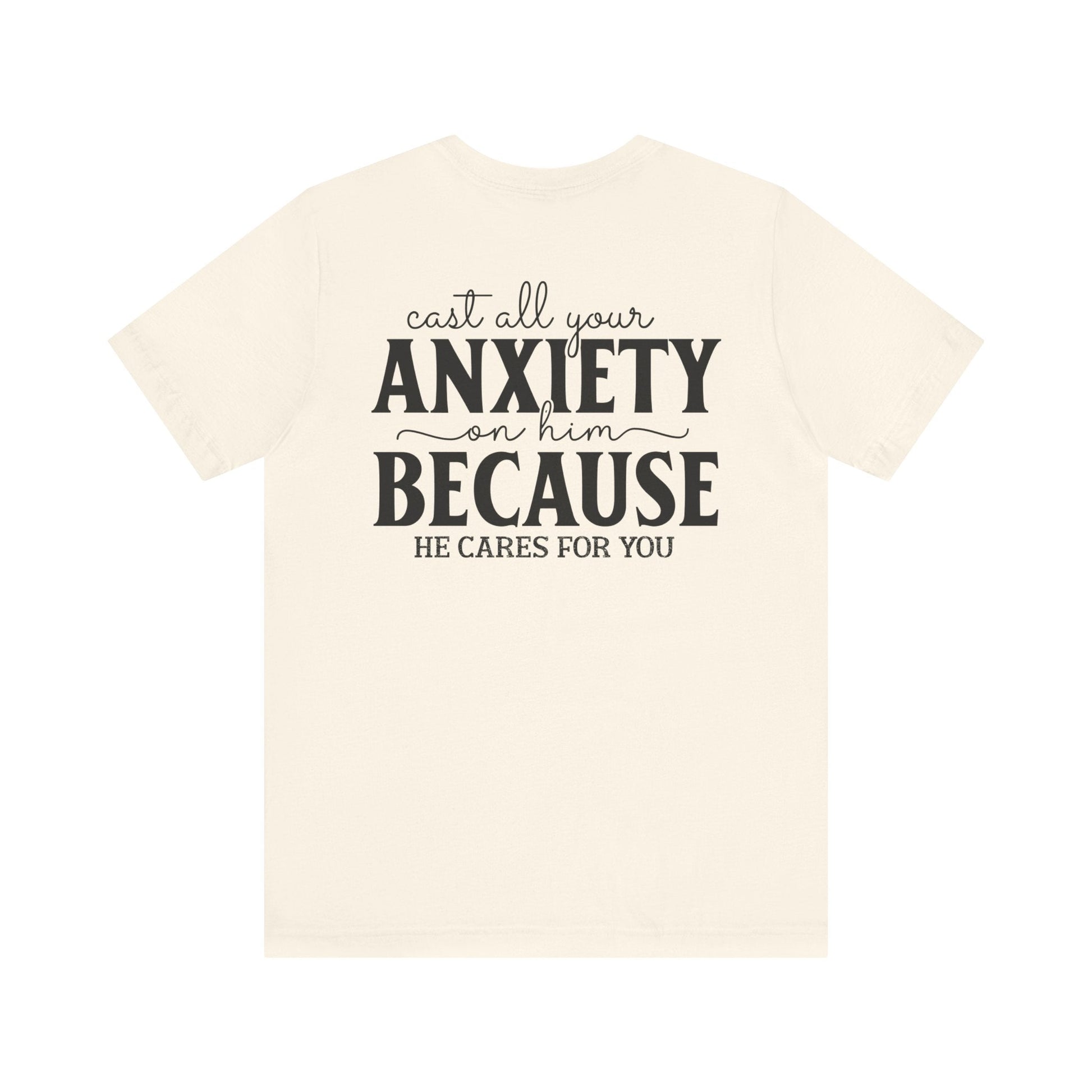 Surrendering Worries to His Love - Peter 5:7 - Unisex T-Shirt - T-Shirt - Nazareth Treasures