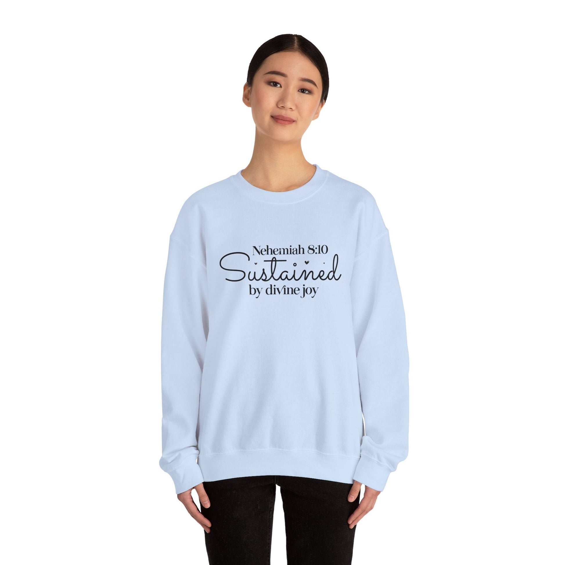 Sustained by Divine Joy Unisex Sweatshirt - Sweatshirt - Nazareth Treasures