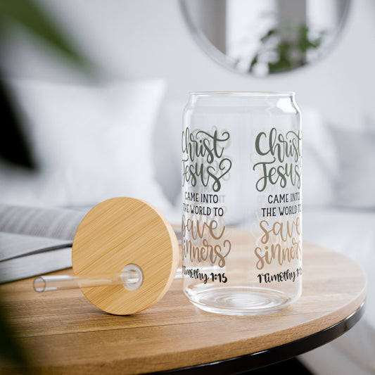 Timothy 1 - 15 Cup Glass, 16oz - Mug - Nazareth Treasures