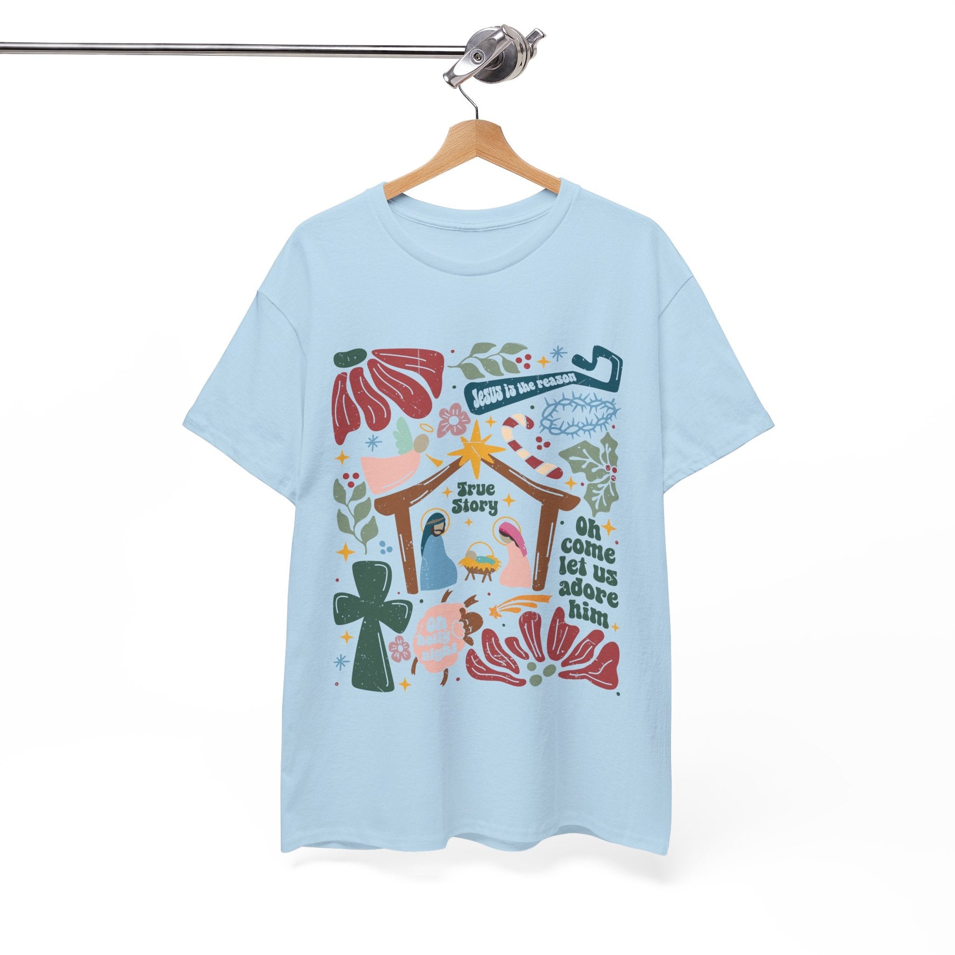 True Story Nativity - Jesus Is the Reason - Christmas T - shhirt - T-Shirt - Nazareth Treasures