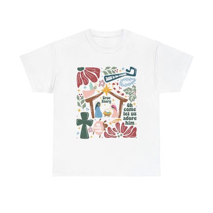 True Story Nativity - Jesus Is the Reason - Christmas T - shhirt - T-Shirt - Nazareth Treasures