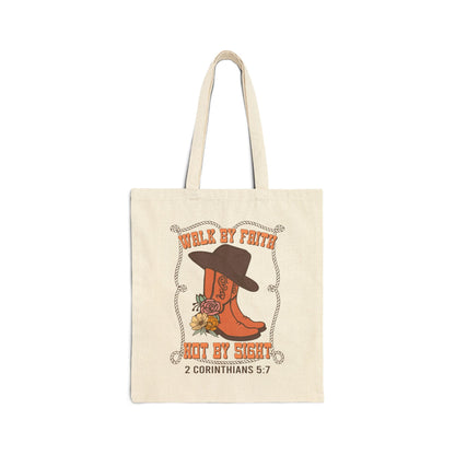 Walk by faith Not by sight Tote Bag - Bags - Nazareth Treasures